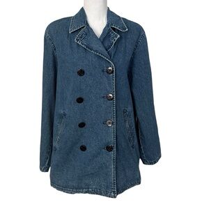 Lauren Jeans Co. Ralph Lauren Double Breasted Vintage Denim Jacket XL